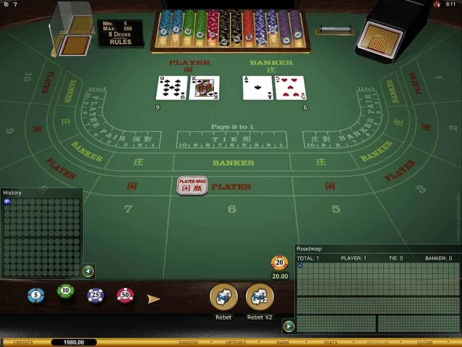 Không sợ thất bại nhờ mẹo chơi baccarat online